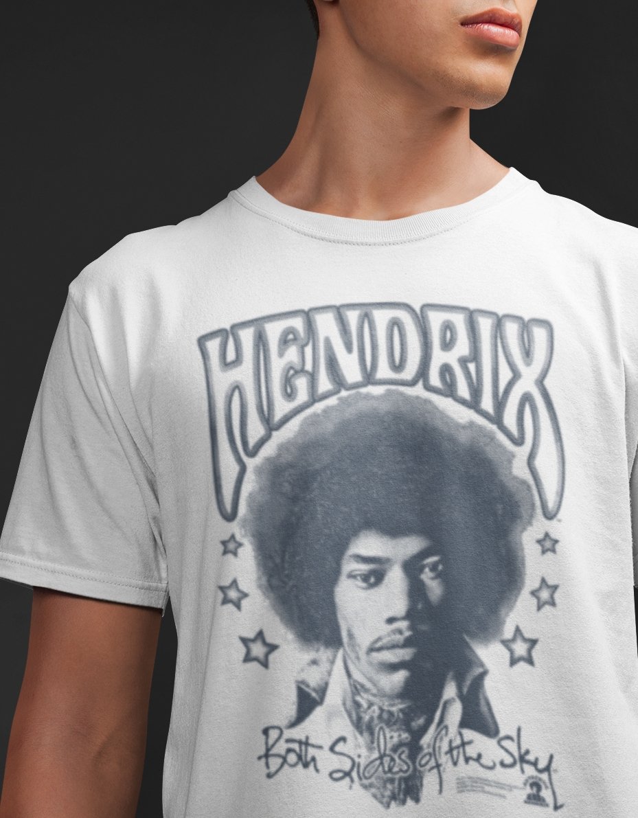 Jimi Hendrix Sides Of The Sky T-Shirt Hoodie, Sweatshirt | ZylaModa.com (Image 1)