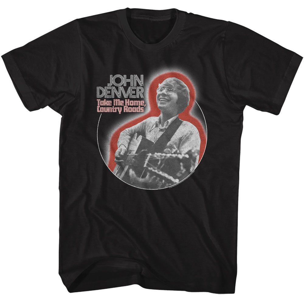 John Denver - Playing Guitar Circle T-Shirt Hoodie, Sweatshirt | ZylaModa.com