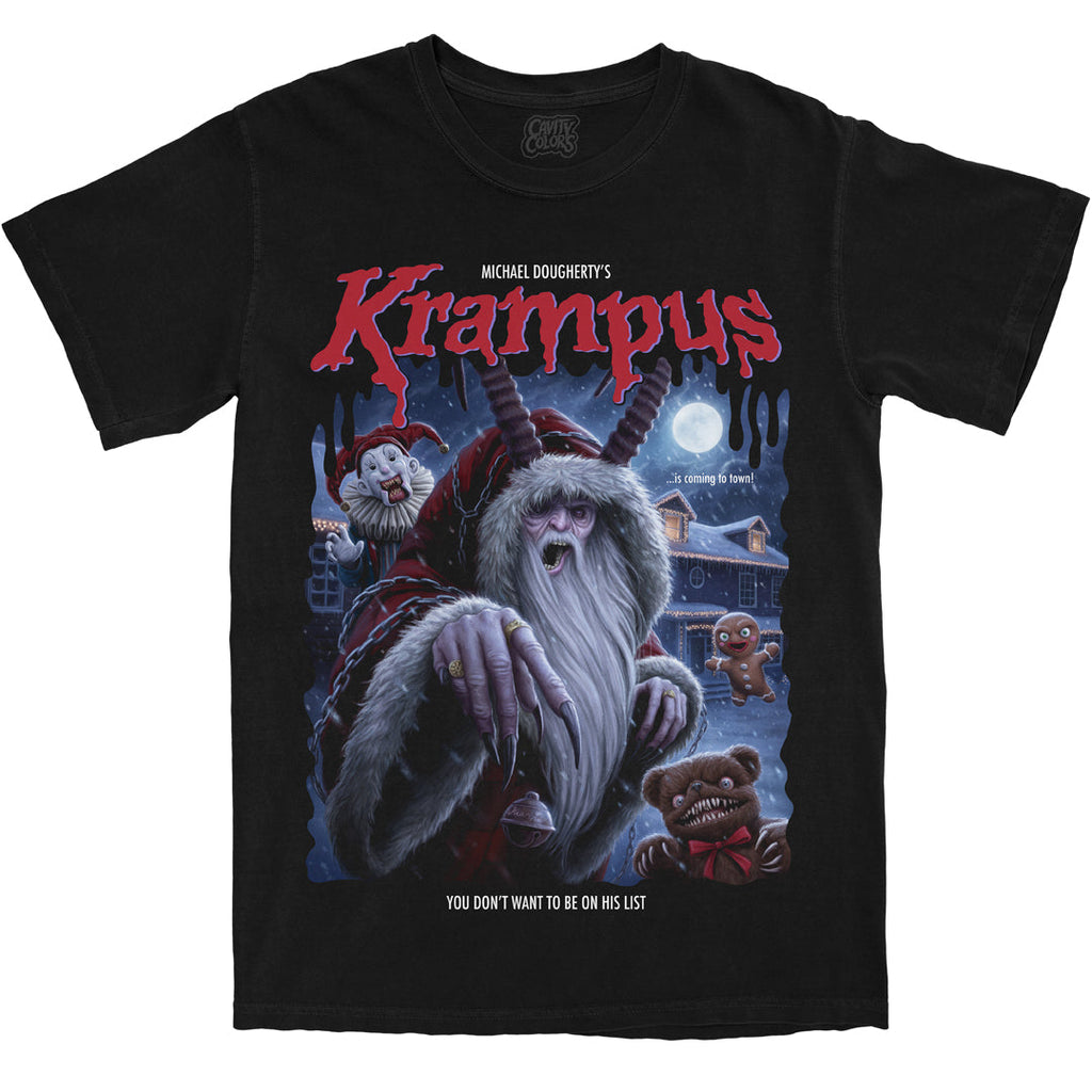 KRAMPUS: '90S HORROR PAPERBACK - T-SHIRT (COMFORT COLORS) Hoodie, Sweatshirt | ZylaModa.com (Image 1)