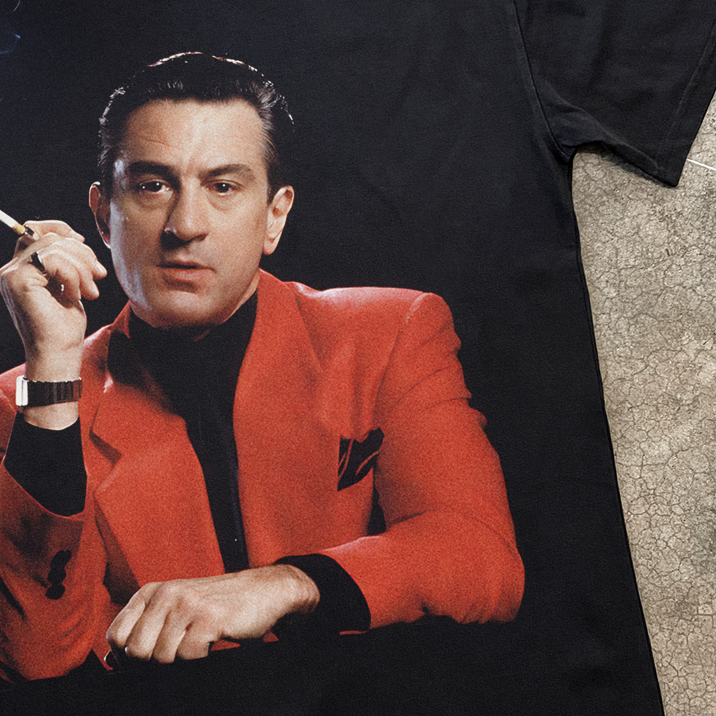 'WISEGUY' DE NIRO HEAVYWEIGHT BLACK T-SHIRT Hoodie, Sweatshirt | ZylaModa.com (Image 2)