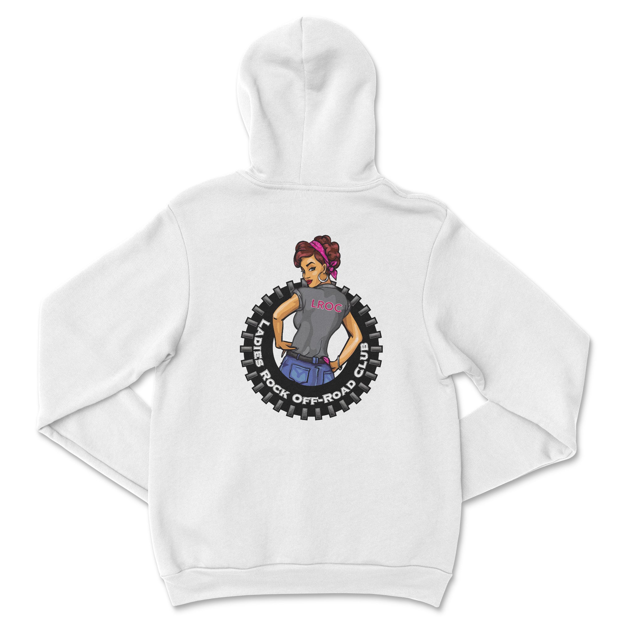 Ladies Rock Off-Road Club Hoodie by Bella + Canvas T-Shirts, Sweatshirt | ZylaModa.com (Image 3)