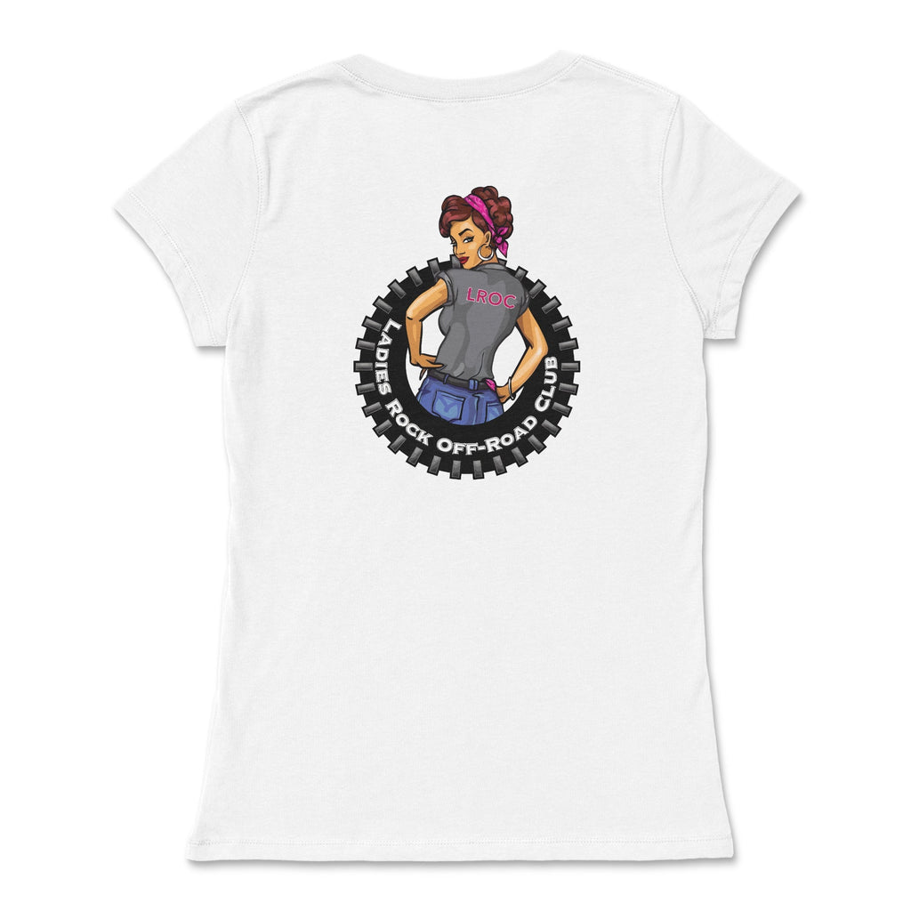 Ladies Rock Off-Road Club Slim Fit V-Neck Tee for Summer Adventures Hoodie, Sweatshirt | ZylaModa.com (Image 1)