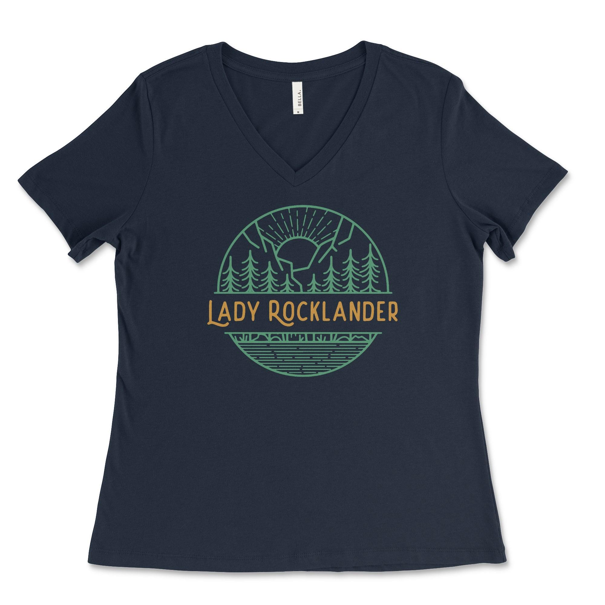 Lady Rocklander V-Neck Tee Hoodie, Sweatshirt | ZylaModa.com (Image 3)
