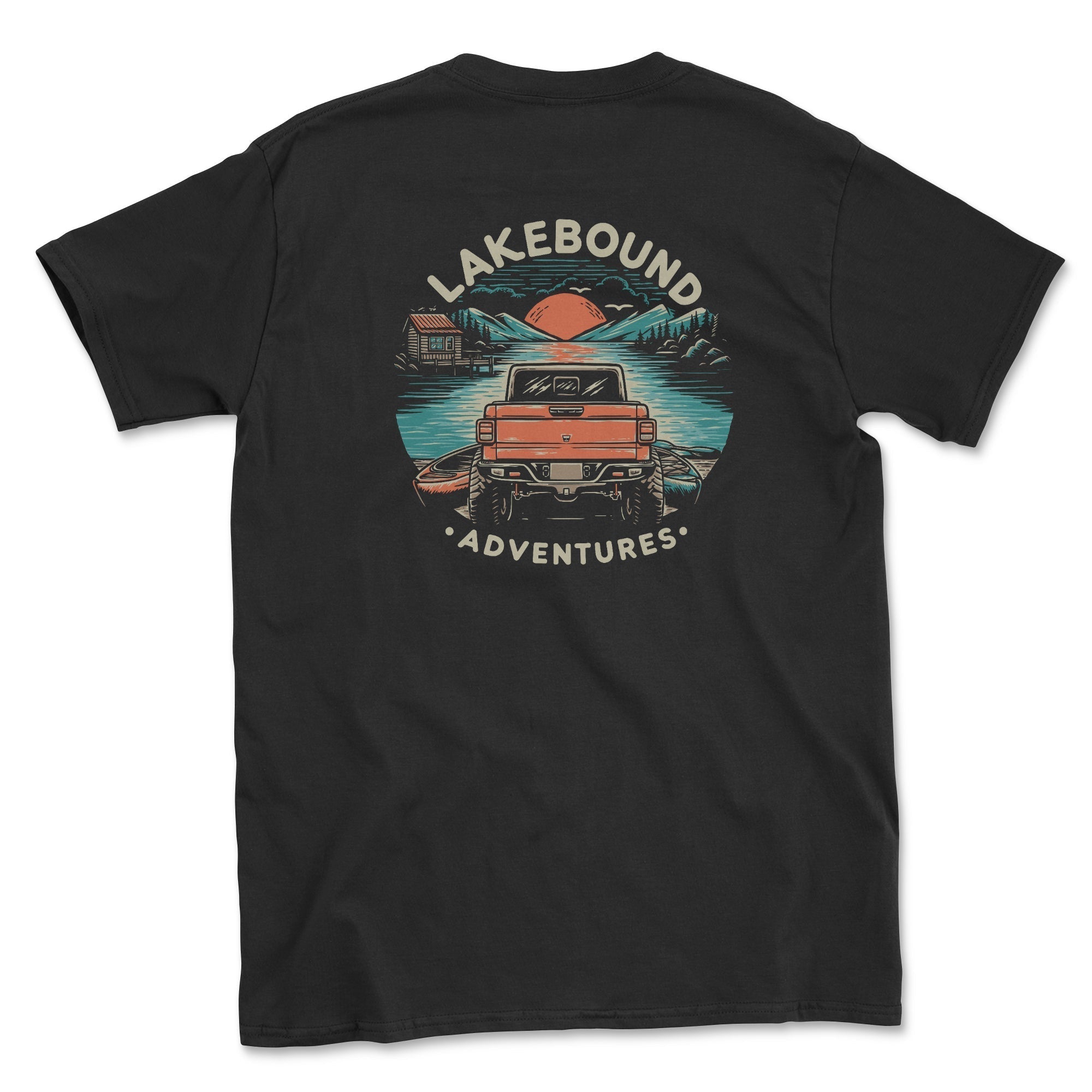 Lakebound Adventures Graphic Tee Hoodie, Sweatshirt | ZylaModa.com (Image 4)