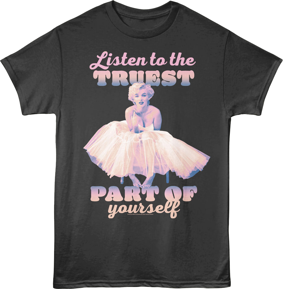 Listen To The Truest Part Of Yourself Marilyn Monroe T-Shirt Hoodie, Sweatshirt | ZylaModa.com (Image 1)