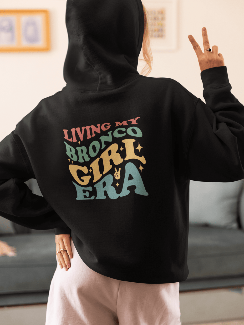 Living My Bronco Girl Era Hoodie T-Shirts, Sweatshirt | ZylaModa.com (Image 2)