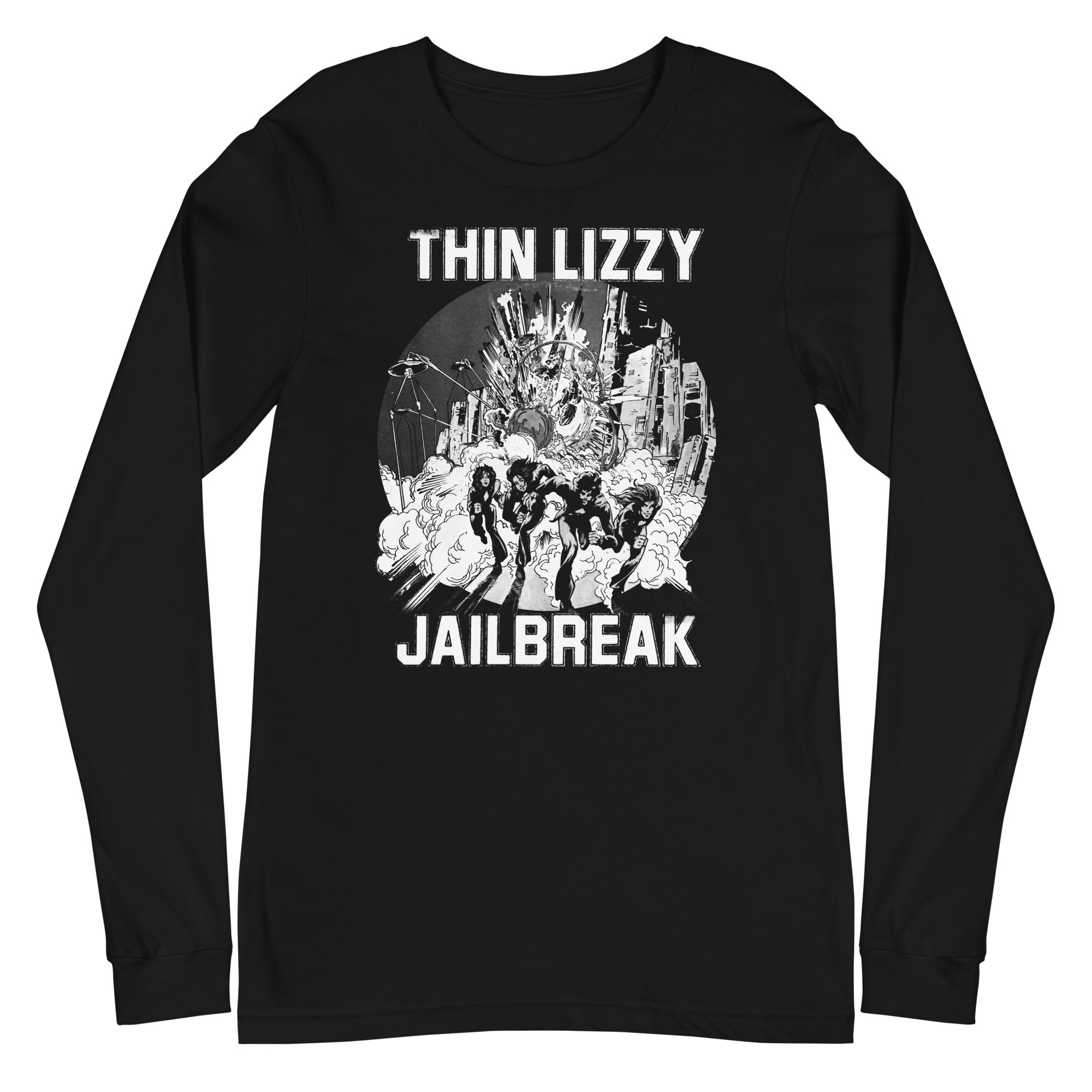 Thin Lizzy - White Jailbreak Long Sleeve T-Shirt Hoodie, Sweatshirt | ZylaModa.com