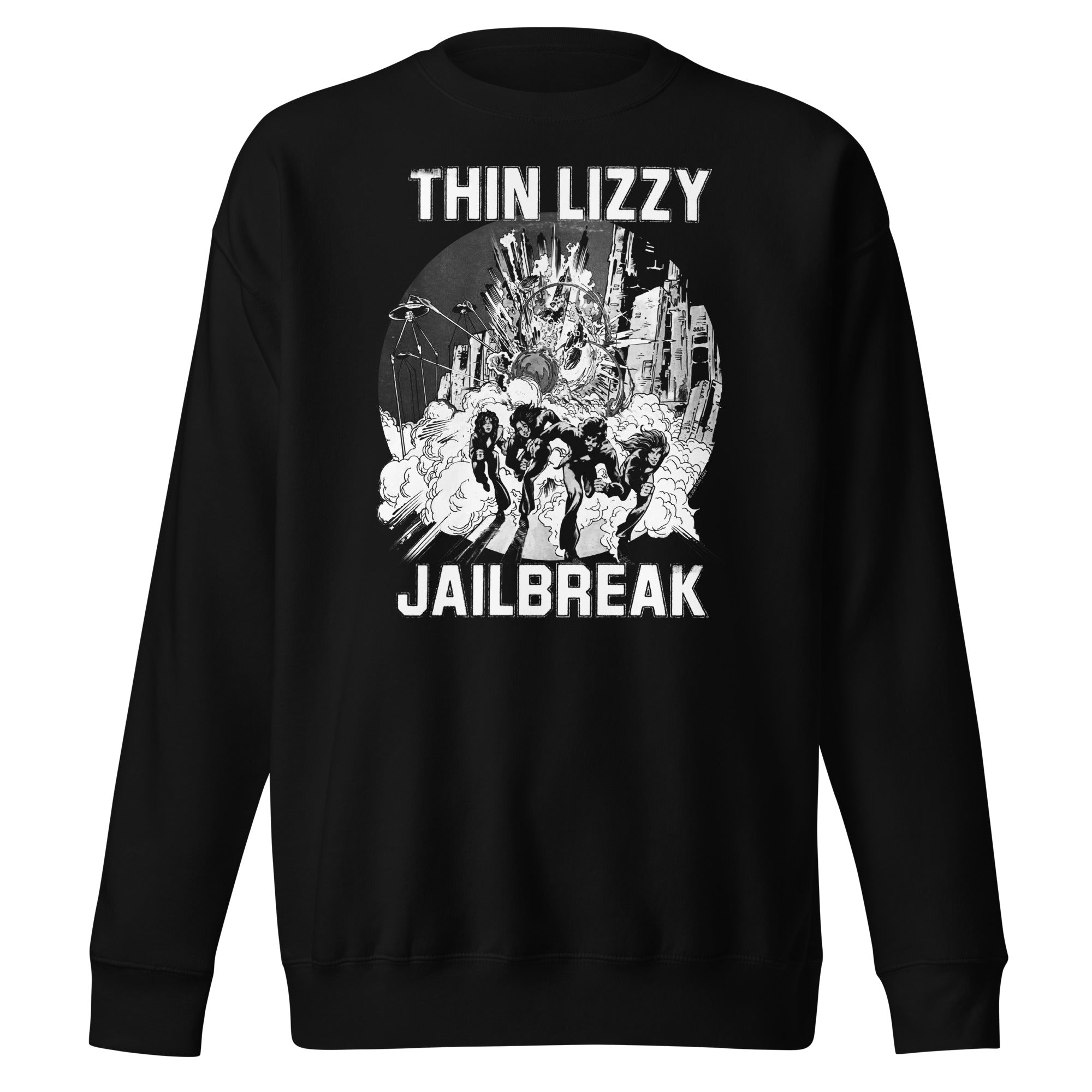 Thin Lizzy - White Jailbreak Sweatshirt T-Shirts, Hoodie | ZylaModa.com