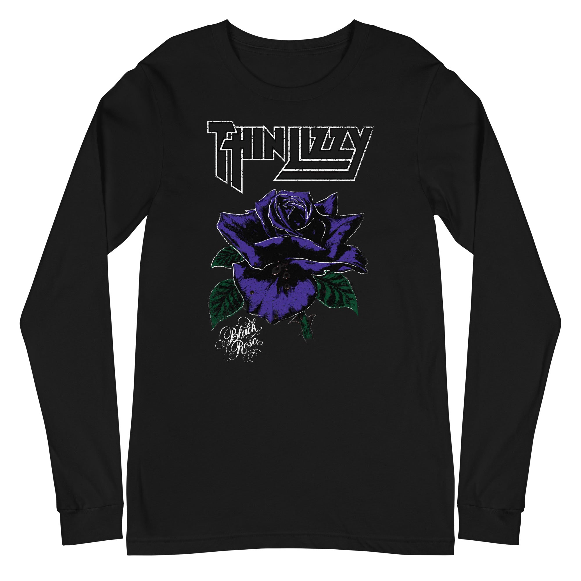 Thin Lizzy - White Outline Long Sleeve T-Shirt Hoodie, Sweatshirt | ZylaModa.com