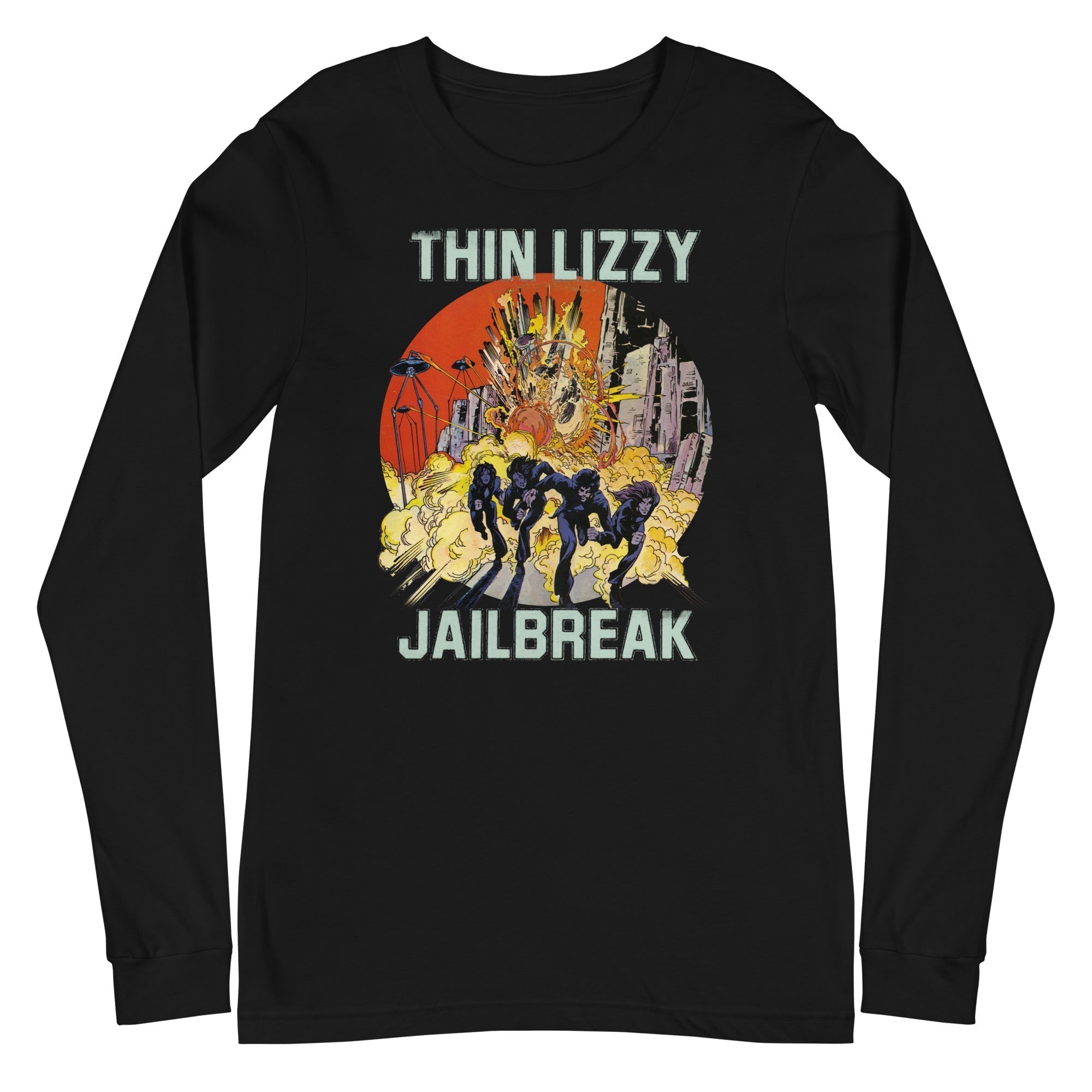 Thin Lizzy - Vintage Jailbreak Long Sleeve T-Shirt Hoodie, Sweatshirt | ZylaModa.com