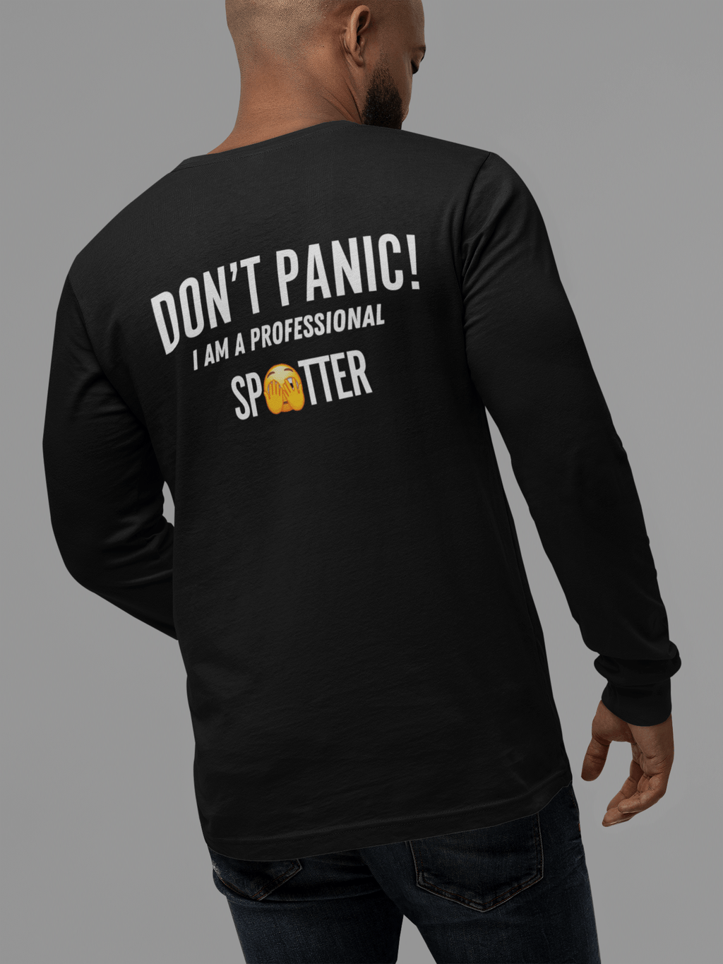 Longsleeve Tee Shirt-Don't Panic! I Am A Professional Spotter Hoodie, Sweatshirt | ZylaModa.com (Image 2)