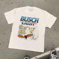 BUSCH LIGHT 'BREWED IN THE USA' HEAVYWEIGHT BONE T-SHIRT Hoodie, Sweatshirt | ZylaModa.com (Image 1)