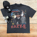 90s EAZY-E 'GODFATHER OF GANGSTA RAP' HEAVYWEIGHT BLACK T-SHIRT Hoodie, Sweatshirt | ZylaModa.com (Image 1)