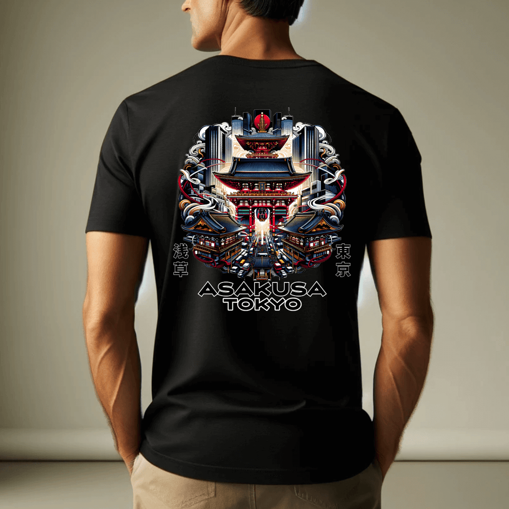 Beautiful Asakusa Unisex Tee (Back Print) Hoodie, Sweatshirt | ZylaModa.com (Image 3)