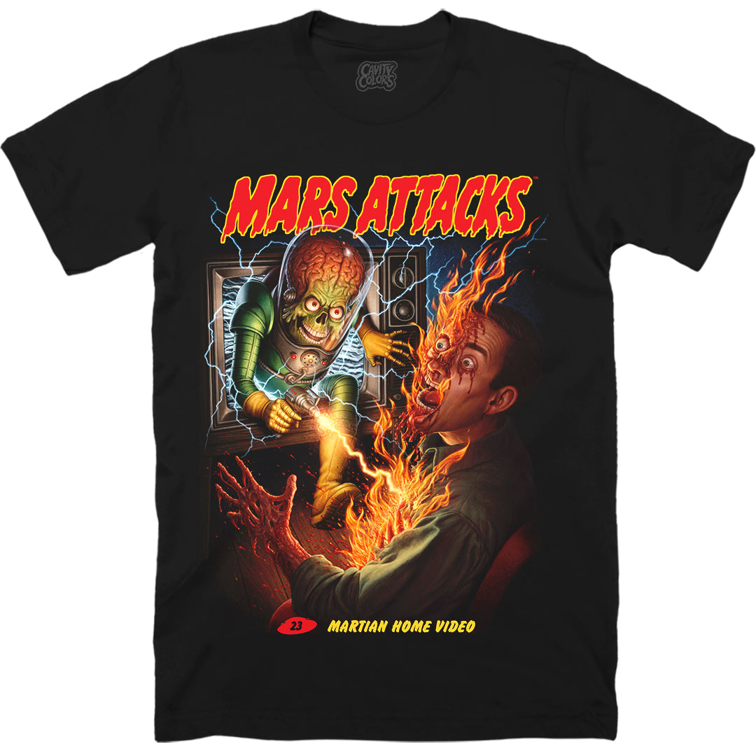 MARS ATTACKS: MARTIAN HOME VIDEO - T-SHIRT Hoodie, Sweatshirt | ZylaModa.com (Image 1)