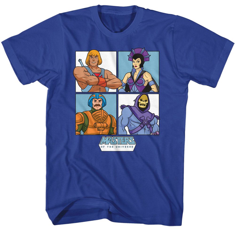 Masters Of The Universe - MOTU Four Character Squares Boyfriend Tee Hoodie, Sweatshirt | ZylaModa.com