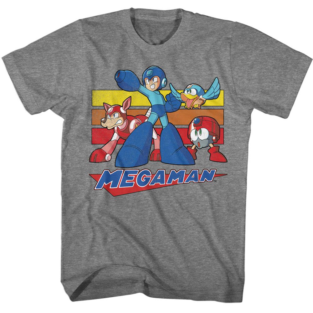Mega Man - Multi Color Rectangles T-Shirt Hoodie, Sweatshirt | ZylaModa.com