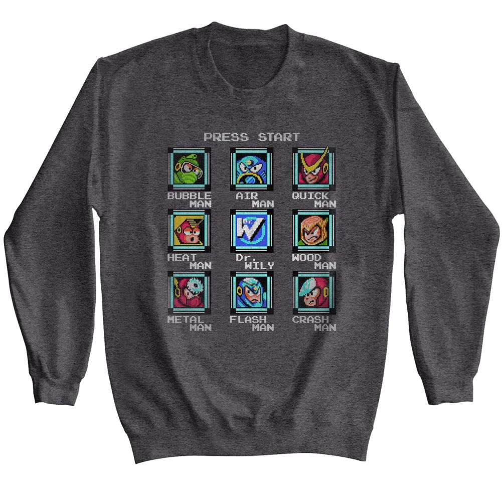 Mega Man - Stage Select Sweatshirt T-Shirts, Hoodie | ZylaModa.com