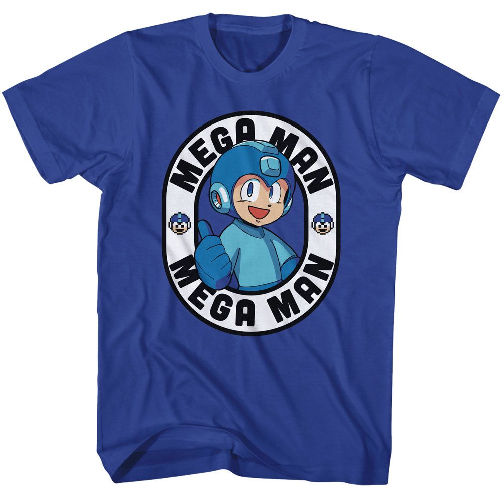 Mega Man - Thumbs Up Oval T-Shirt Hoodie, Sweatshirt | ZylaModa.com