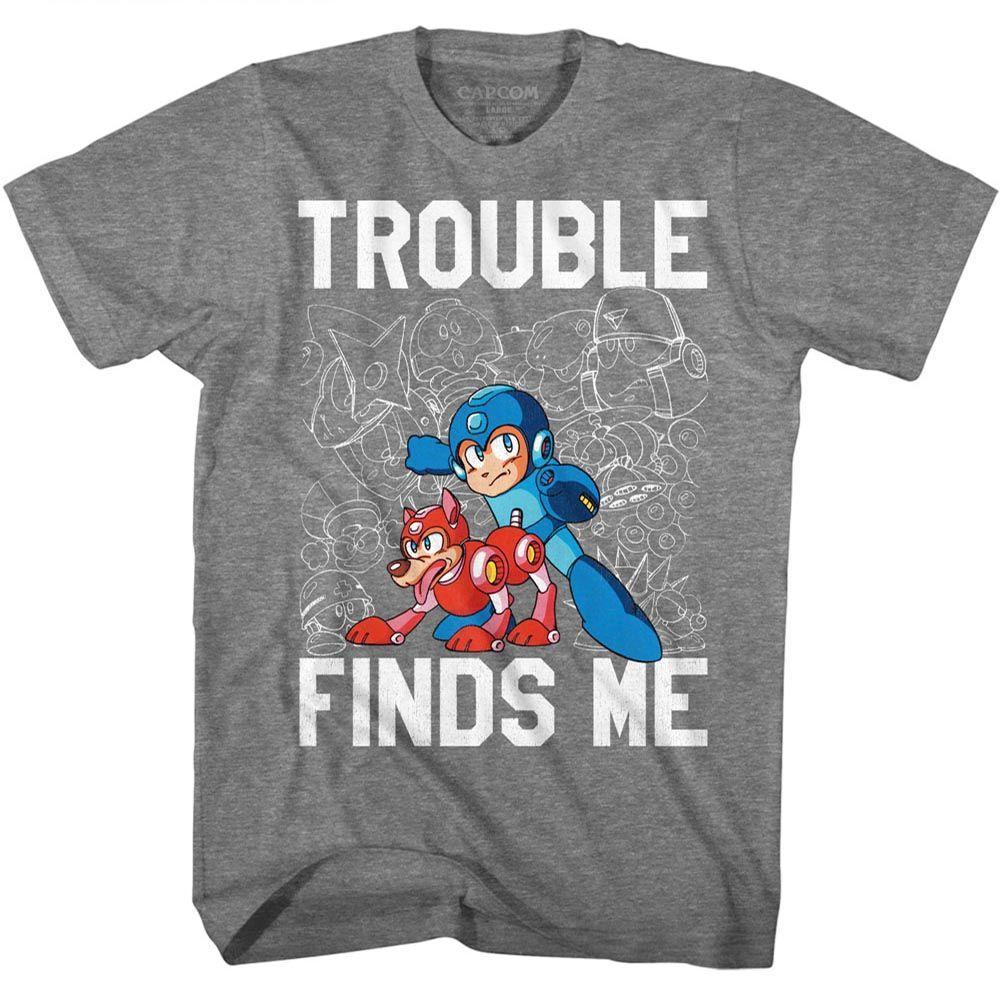 Mega Man Trouble Boyfriend Tee Hoodie, Sweatshirt | ZylaModa.com