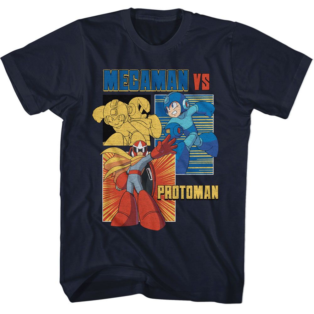 Mega Man - Vs Protoman T-Shirt Hoodie, Sweatshirt | ZylaModa.com