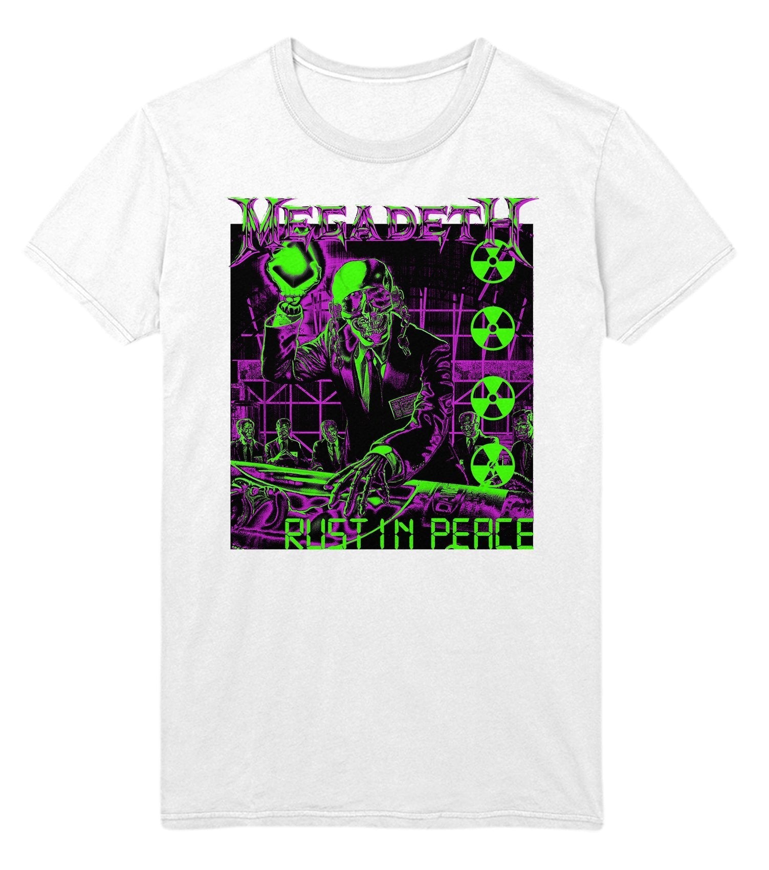 Megadeth Neon Rust in Peace T-Shirt Hoodie, Sweatshirt | ZylaModa.com (Image 1)