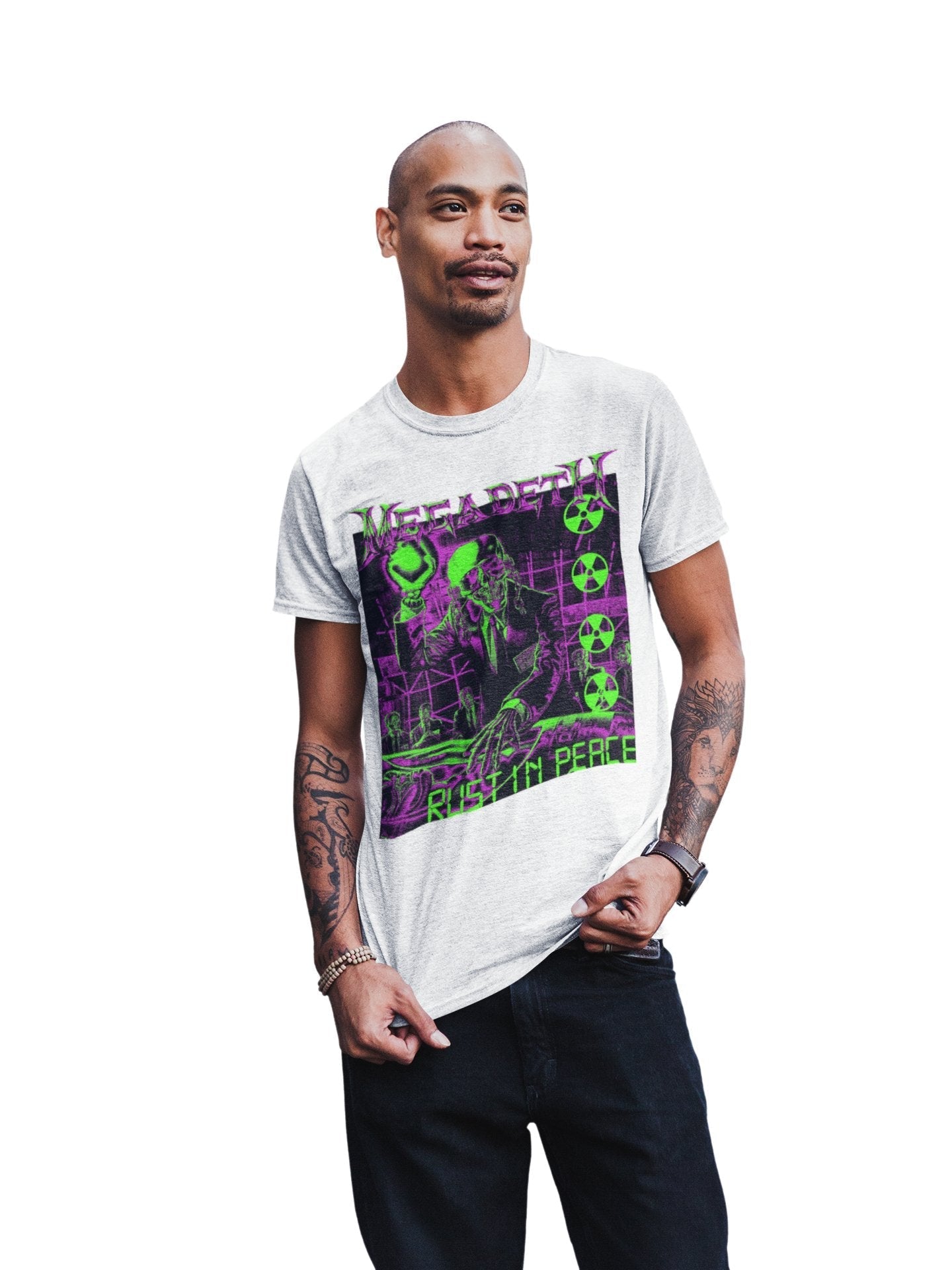 Megadeth Neon Rust in Peace T-Shirt Hoodie, Sweatshirt | ZylaModa.com (Image 2)