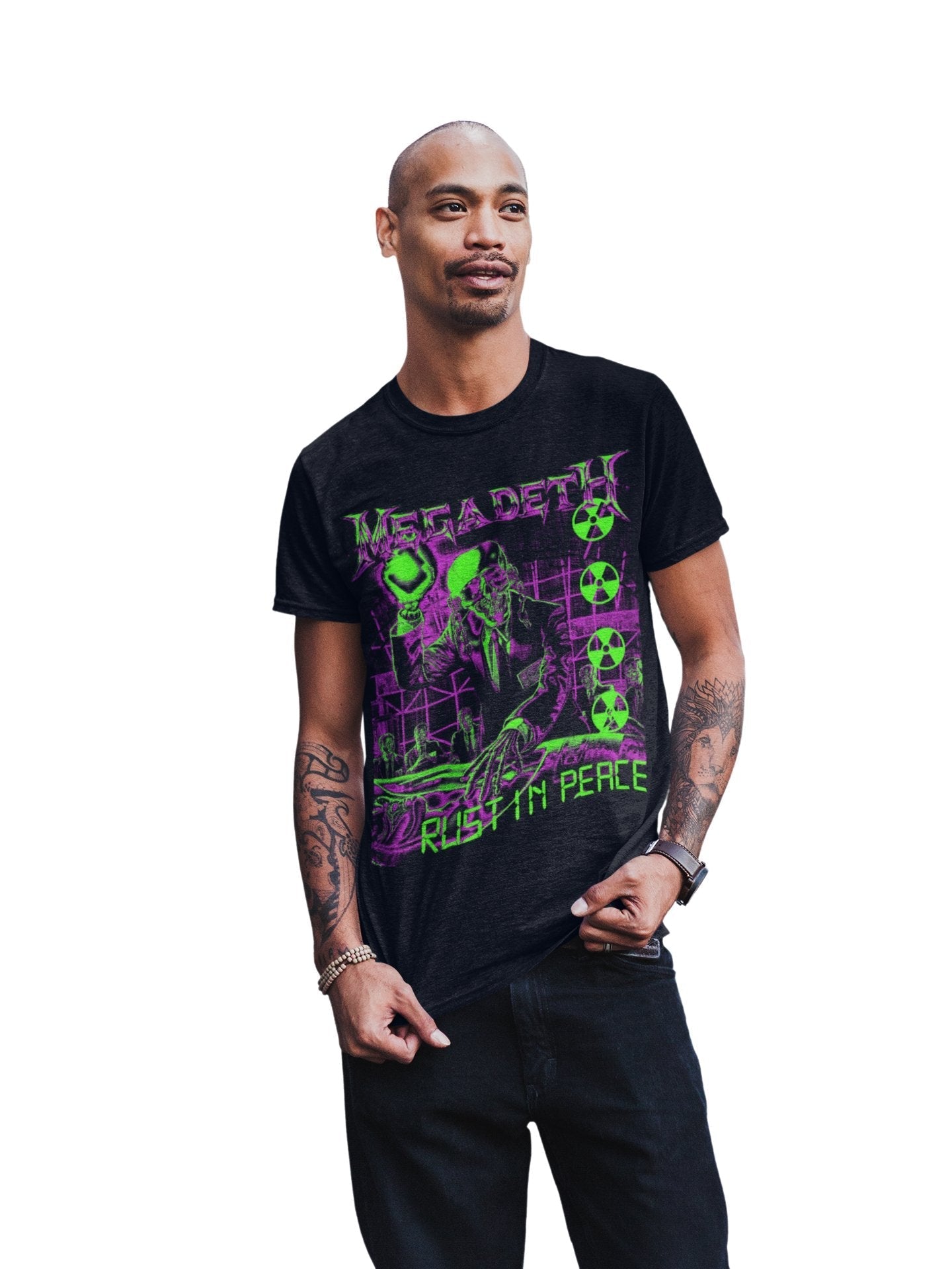 Megadeth Neon Rust T-Shirt Hoodie, Sweatshirt | ZylaModa.com (Image 3)