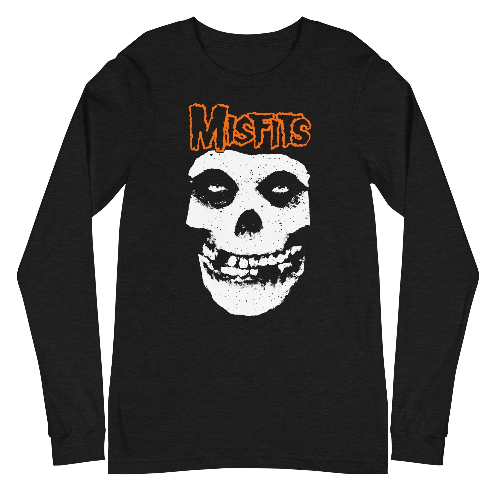 Misfits - Orange Skull Long Sleeve T-Shirt Hoodie, Sweatshirt | ZylaModa.com
