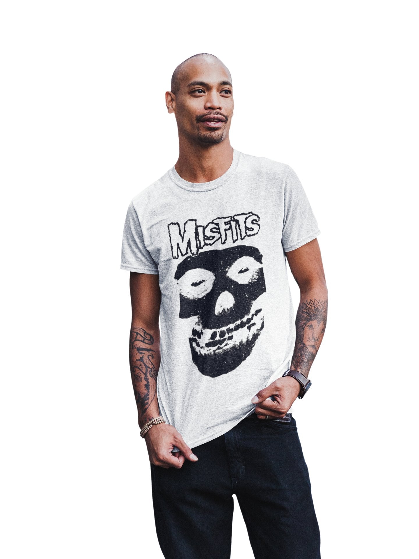 Misfits Black Skull Jumbo Print T-shirt Hoodie, Sweatshirt | ZylaModa.com (Image 2)