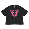 Misfits Heart Skull Mineral Wash Womens Crop Tee Hoodie, Sweatshirt | ZylaModa.com (Image 1)