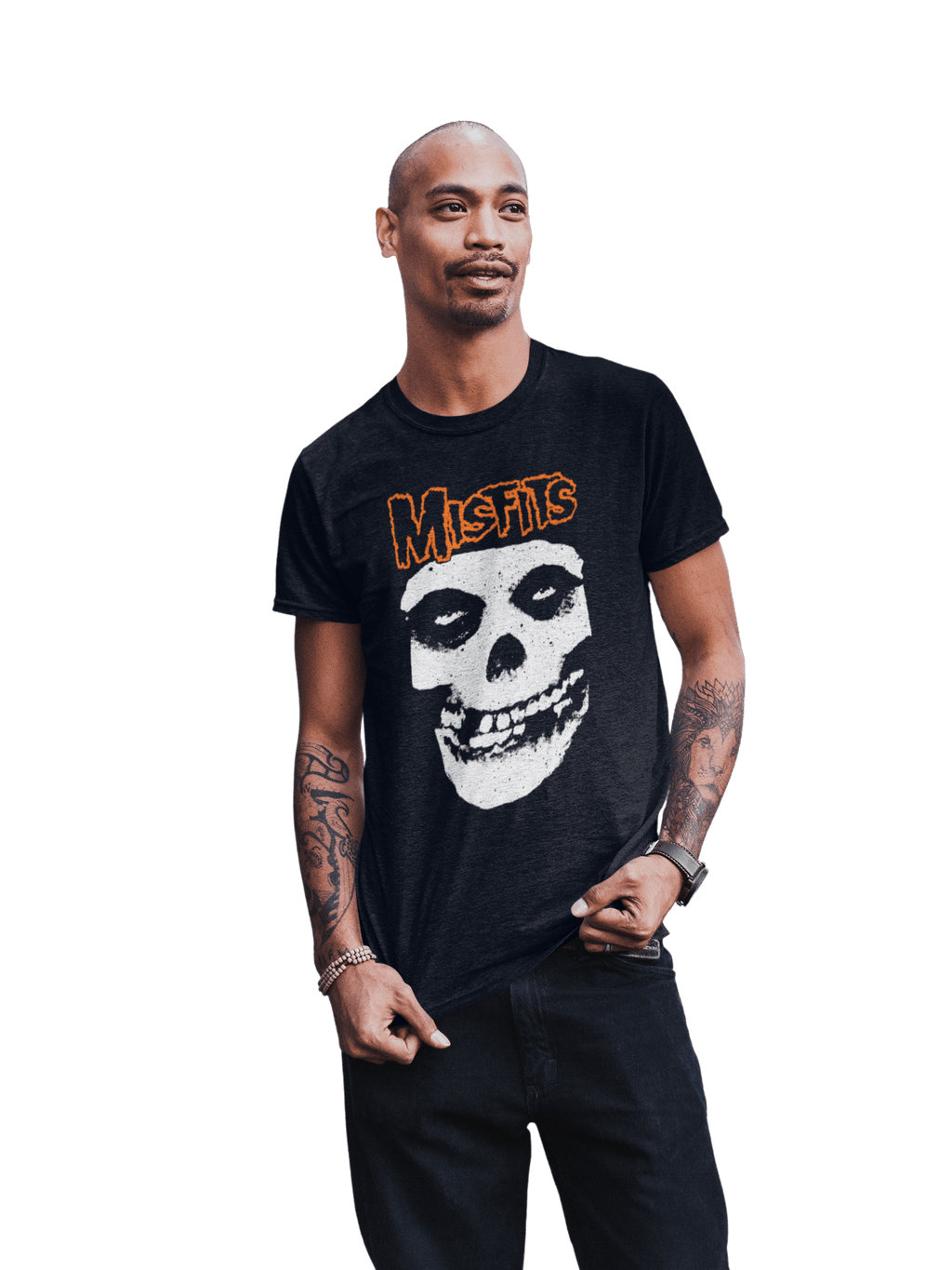 Misfits - Orange Skull T-Shirt Hoodie, Sweatshirt | ZylaModa.com (Image 3)