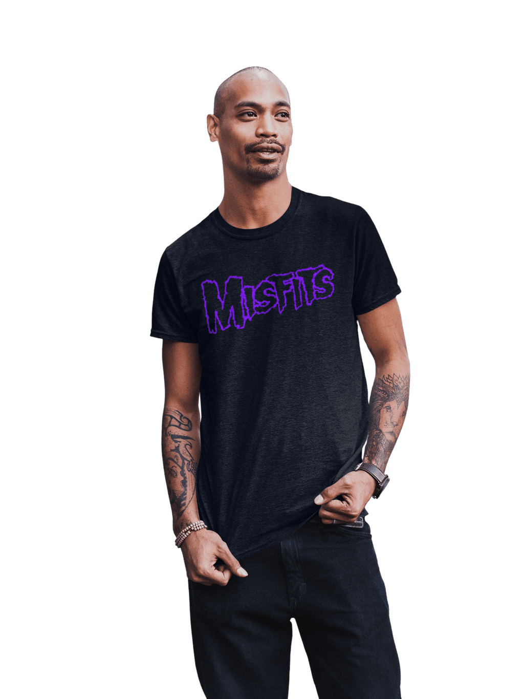 Misfits - Purple Drip Logo T-Shirt Hoodie, Sweatshirt | ZylaModa.com (Image 3)