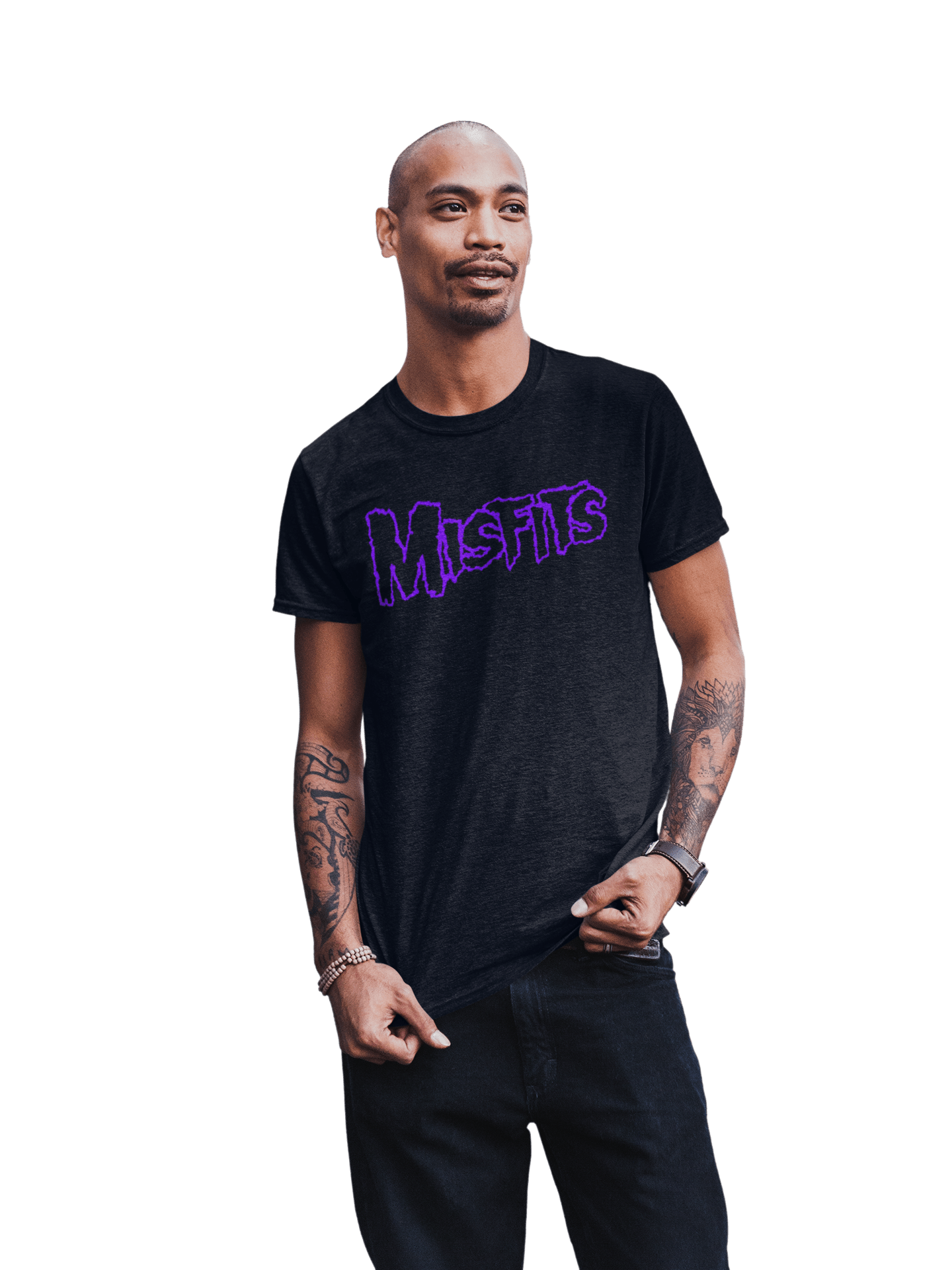Misfits - Purple Drip Logo T-Shirt Hoodie, Sweatshirt | ZylaModa.com (Image 3)
