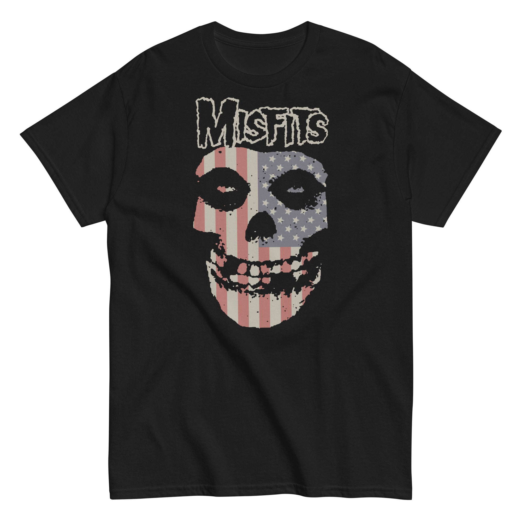 Misfits - USA Skull T-Shirt Hoodie, Sweatshirt | ZylaModa.com (Image 1)
