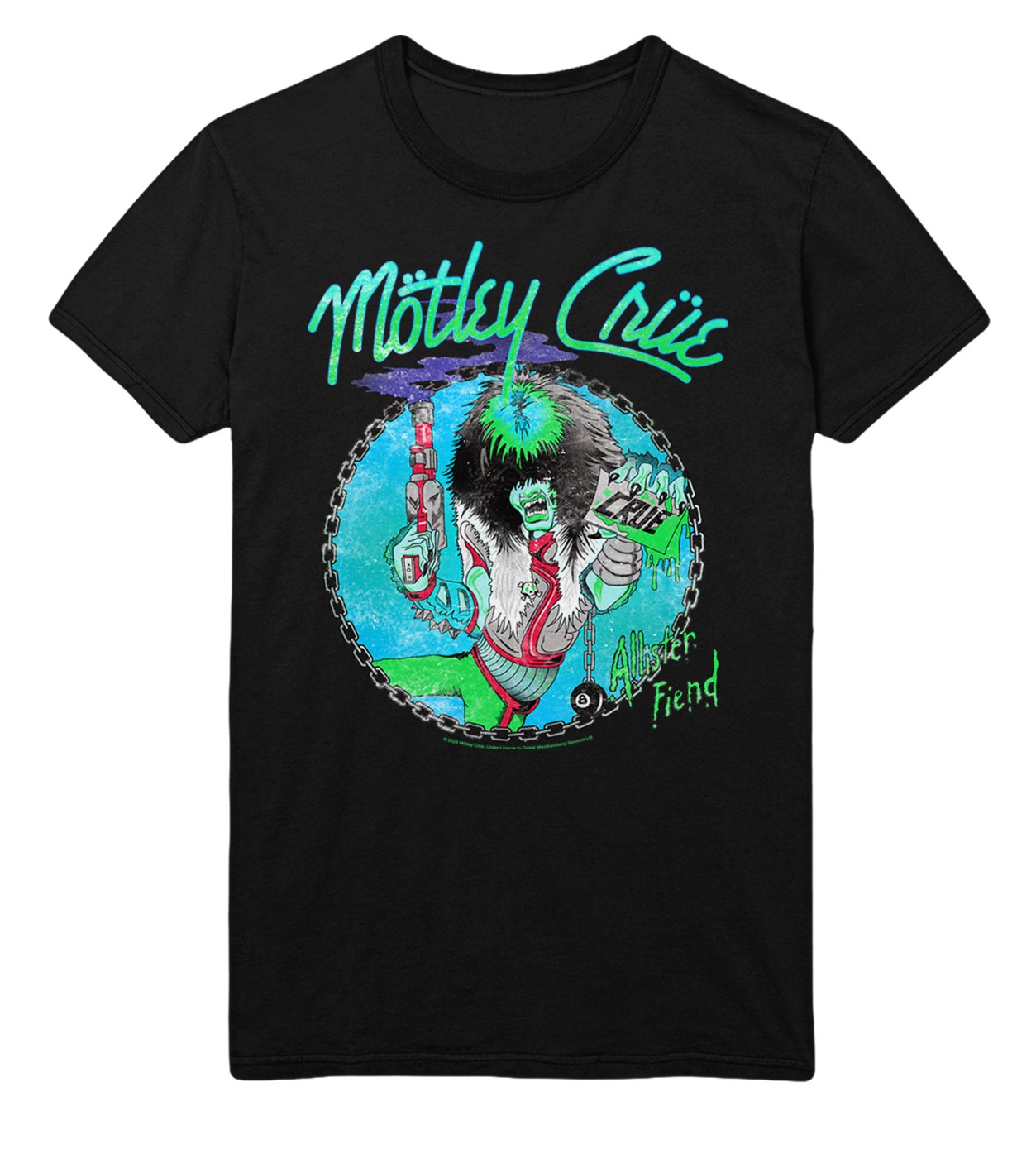 Motley Crue Turquoise Allister T-Shirt Hoodie, Sweatshirt | ZylaModa.com (Image 1)