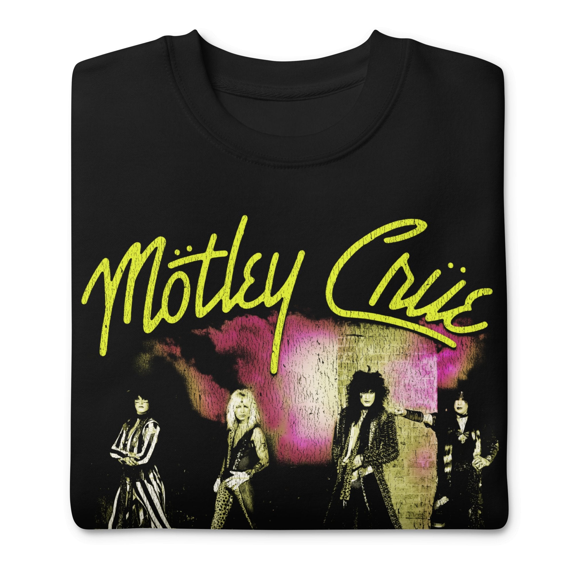 Motley Crue Yellow Girls Jumbo Print Sweatshirt T-Shirts, Hoodie | ZylaModa.com (Image 3)
