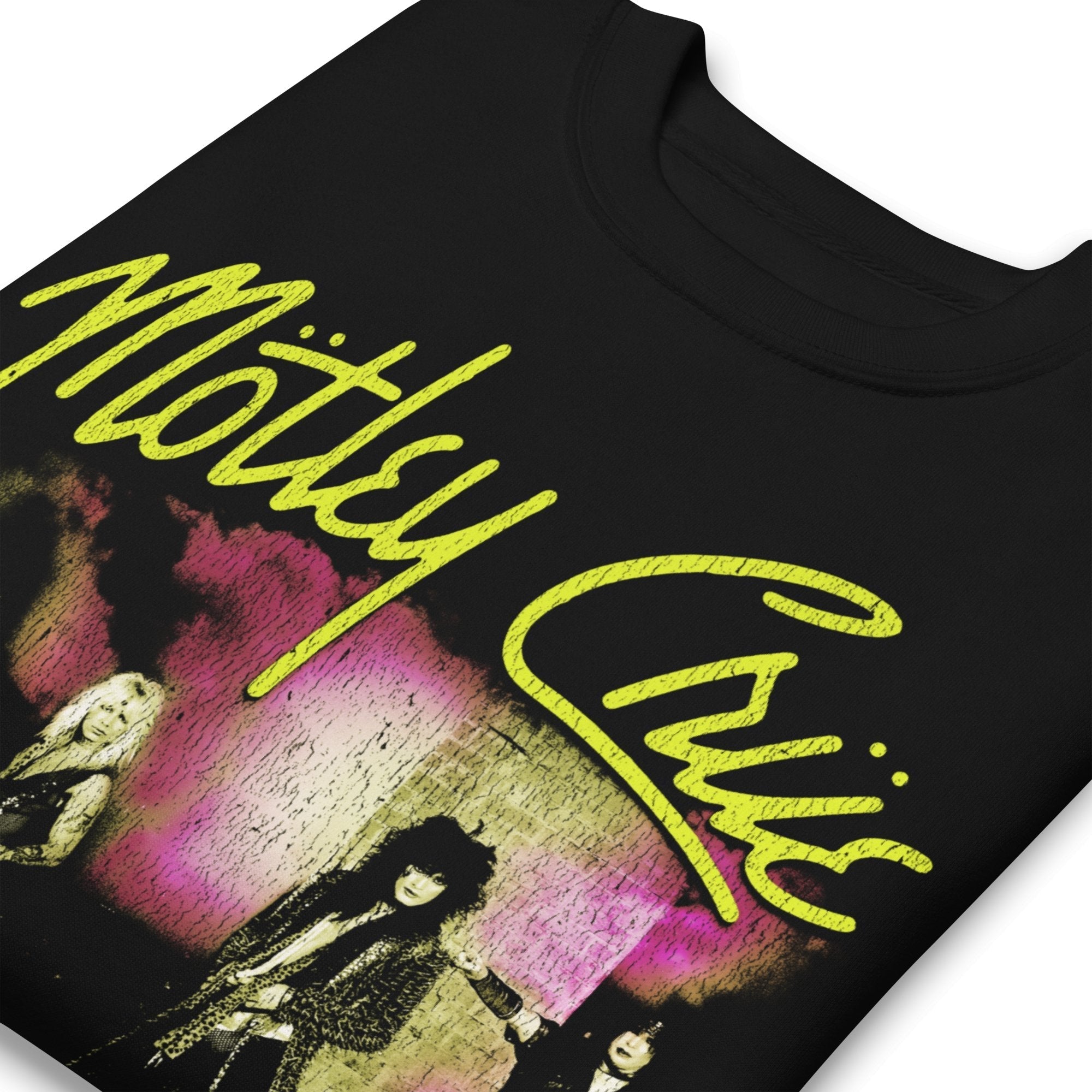Motley Crue Yellow Girls Jumbo Print Sweatshirt T-Shirts, Hoodie | ZylaModa.com (Image 2)