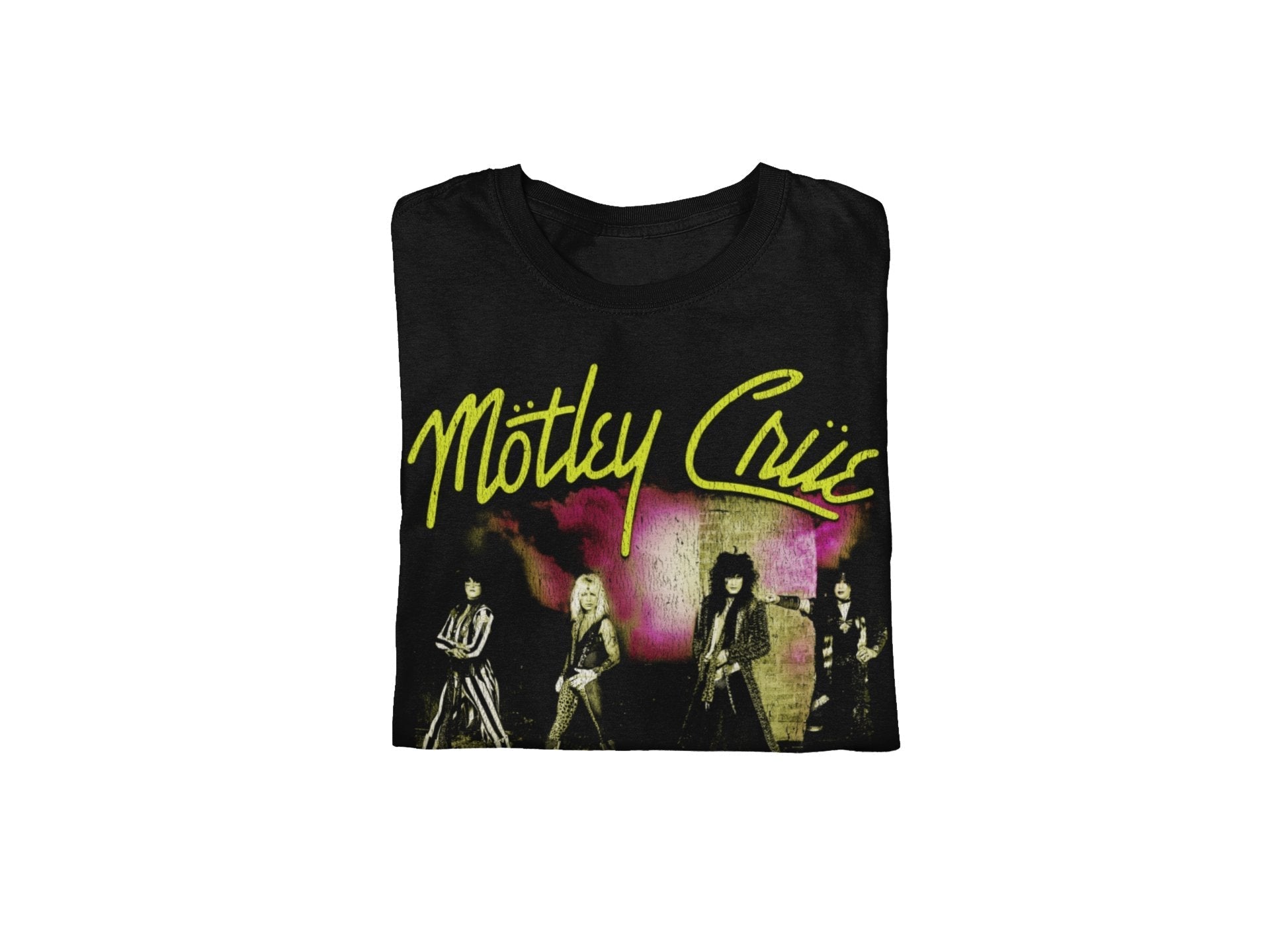 Motley Crue Yellow Girls T-Shirt Hoodie, Sweatshirt | ZylaModa.com (Image 3)