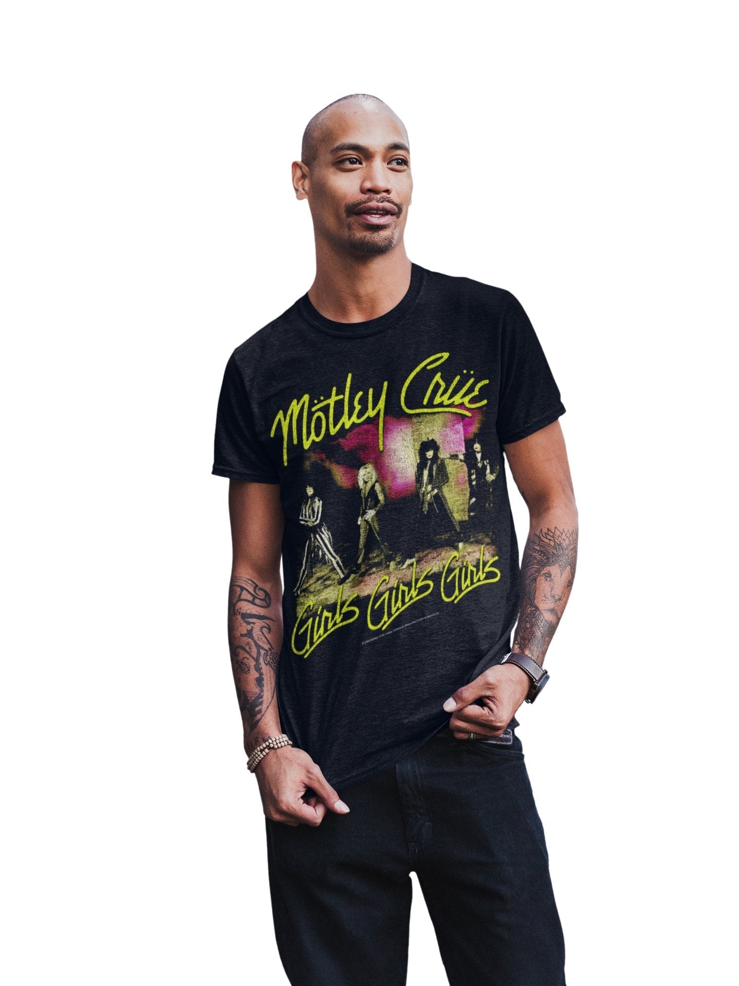 Motley Crue Yellow Girls T-Shirt Hoodie, Sweatshirt | ZylaModa.com (Image 2)