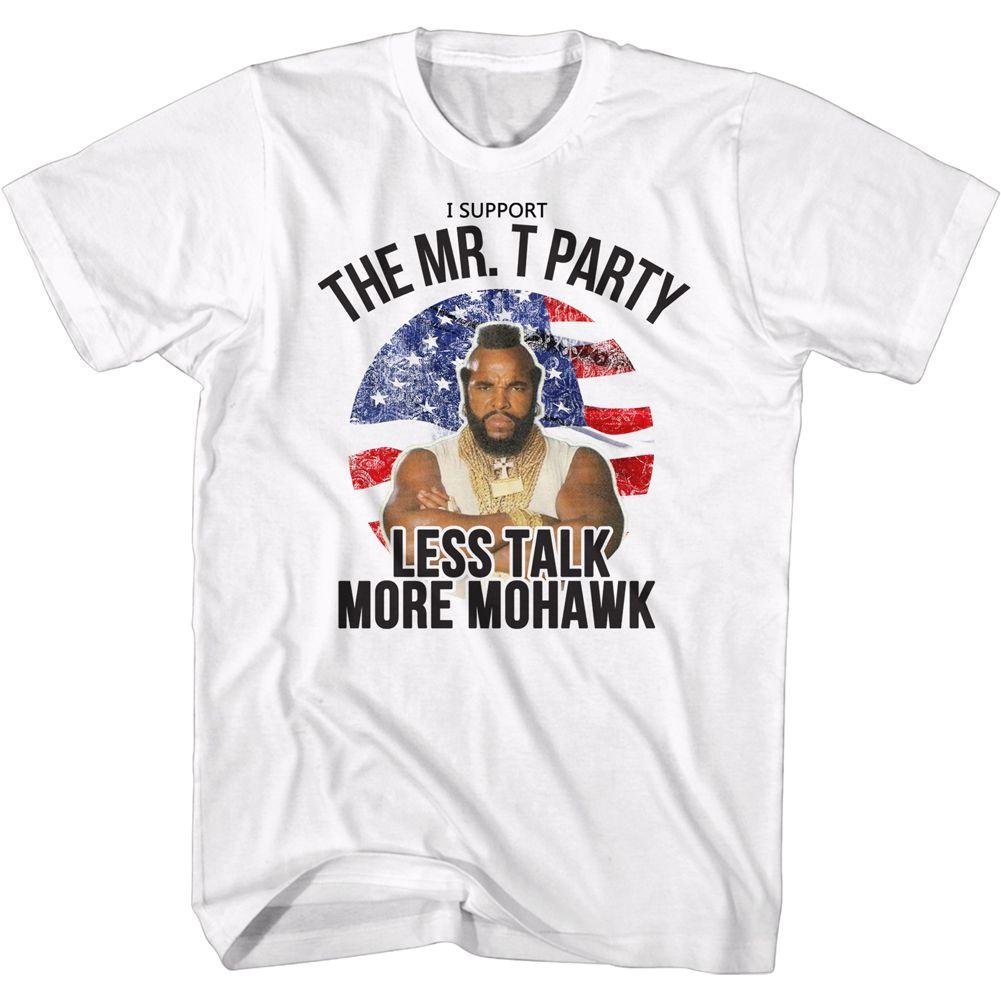 Mr. T Less Talk More Mohawk T-Shirt Hoodie, Sweatshirt | ZylaModa.com (Image 2)