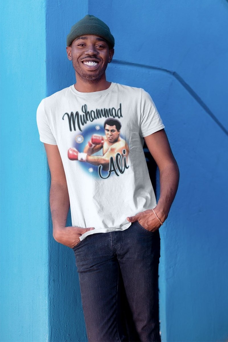 Muhammad Ali Airbrush Punch T-Shirt Hoodie, Sweatshirt | ZylaModa.com (Image 1)