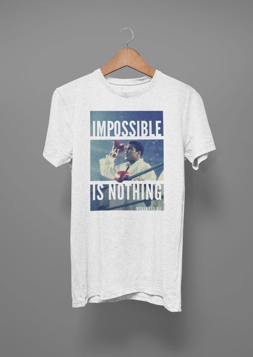 Muhammad Ali Impossible Is Nothing T-Shirt Hoodie, Sweatshirt | ZylaModa.com (Image 1)