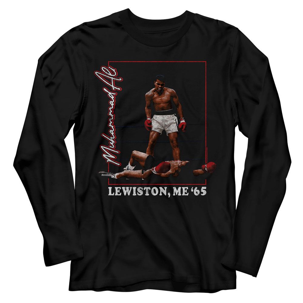 Muhammad Ali - Lewiston Me 65 Long Sleeve Boyfriend Tee Hoodie, Sweatshirt | ZylaModa.com