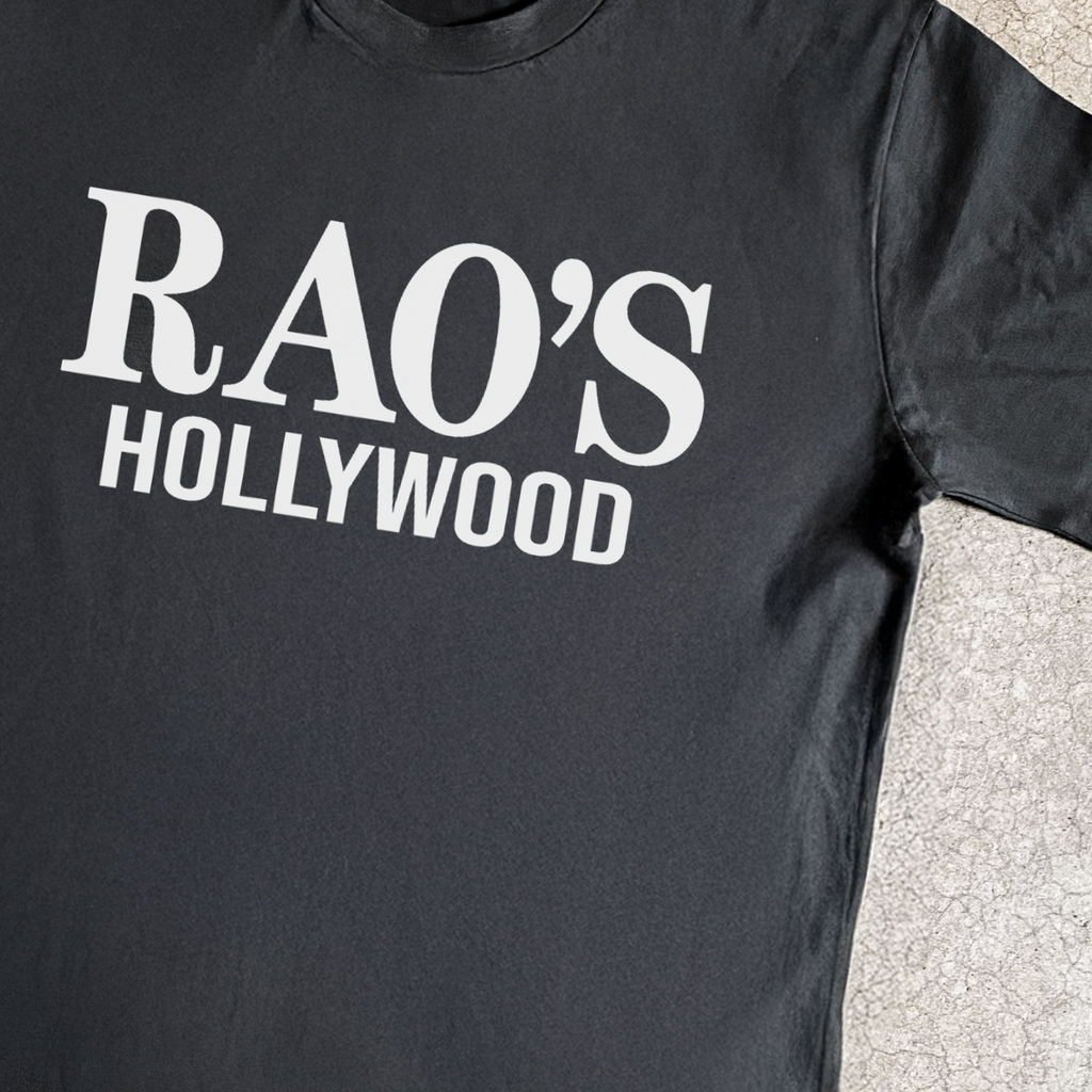 'RAO'S HOLLYWOOD' BLACK T-SHIRT Hoodie, Sweatshirt | ZylaModa.com (Image 2)