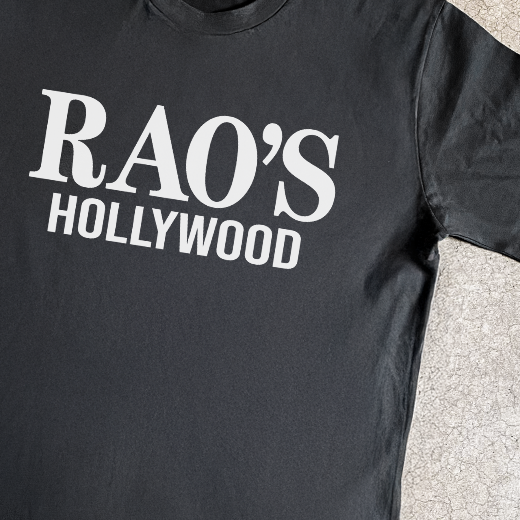 'RAO'S HOLLYWOOD' BLACK T-SHIRT Hoodie, Sweatshirt | ZylaModa.com (Image 2)