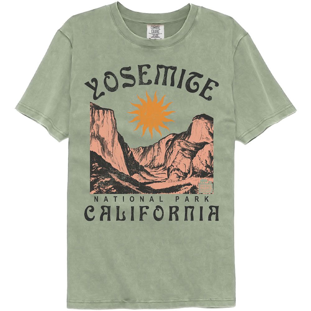 National Parks - Yosemite Noveau Comfort Color T-Shirt Hoodie, Sweatshirt | ZylaModa.com