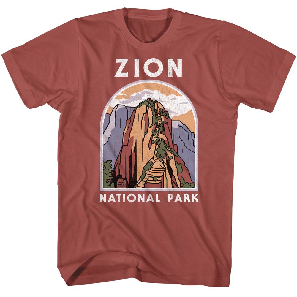 National Parks - Zion Angels Landing Boyfriend Tee Hoodie, Sweatshirt | ZylaModa.com
