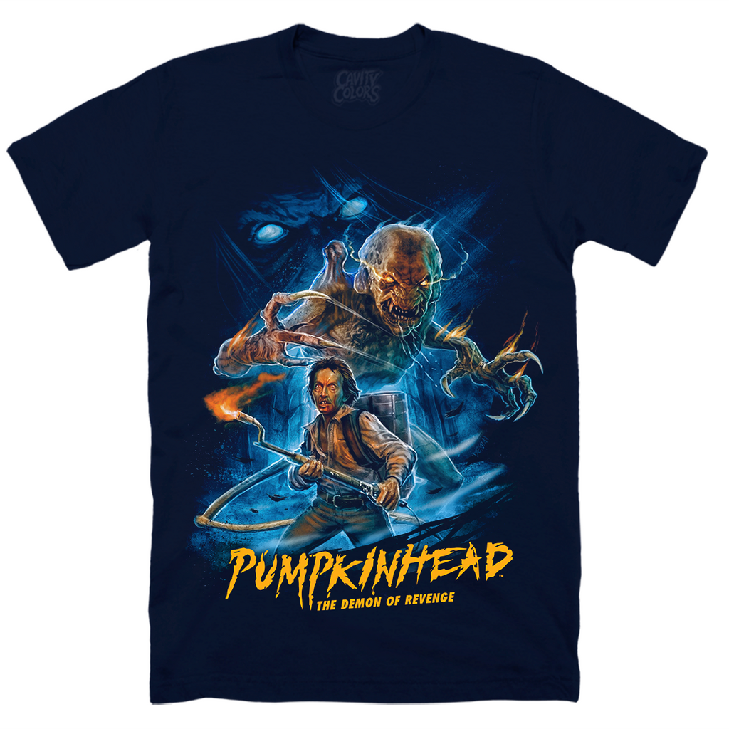 PUMPKINHEAD: DEMON OF REVENGE - T-SHIRT (MIDNIGHT BLUE) Hoodie, Sweatshirt | ZylaModa.com (Image 1)
