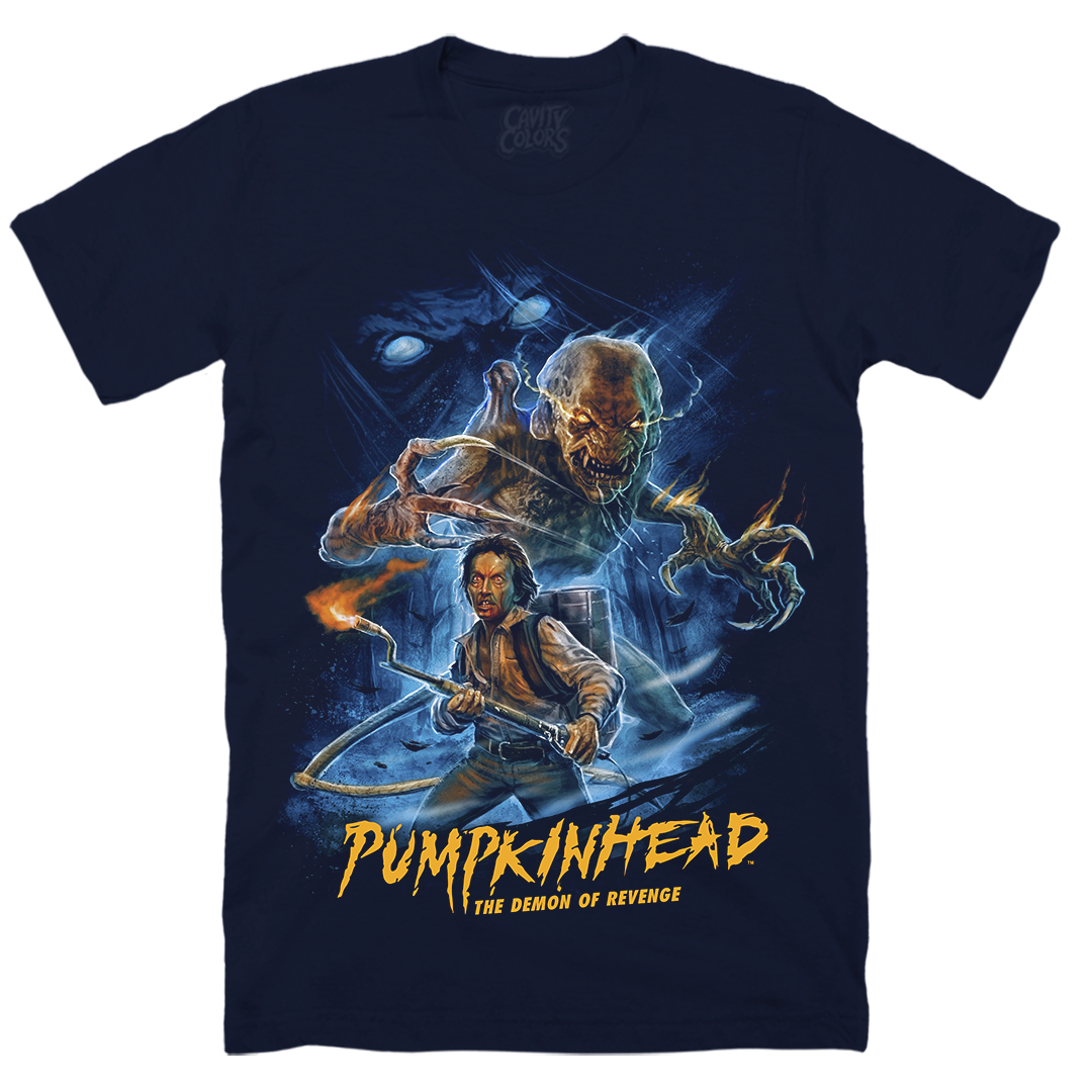 PUMPKINHEAD: DEMON OF REVENGE - T-SHIRT (MIDNIGHT BLUE) Hoodie, Sweatshirt | ZylaModa.com (Image 1)